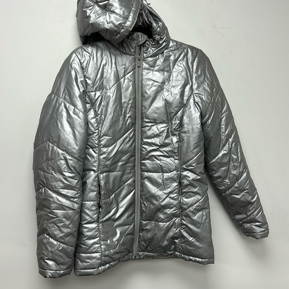 PUMA sport lifestyle padded silver jacket size XS